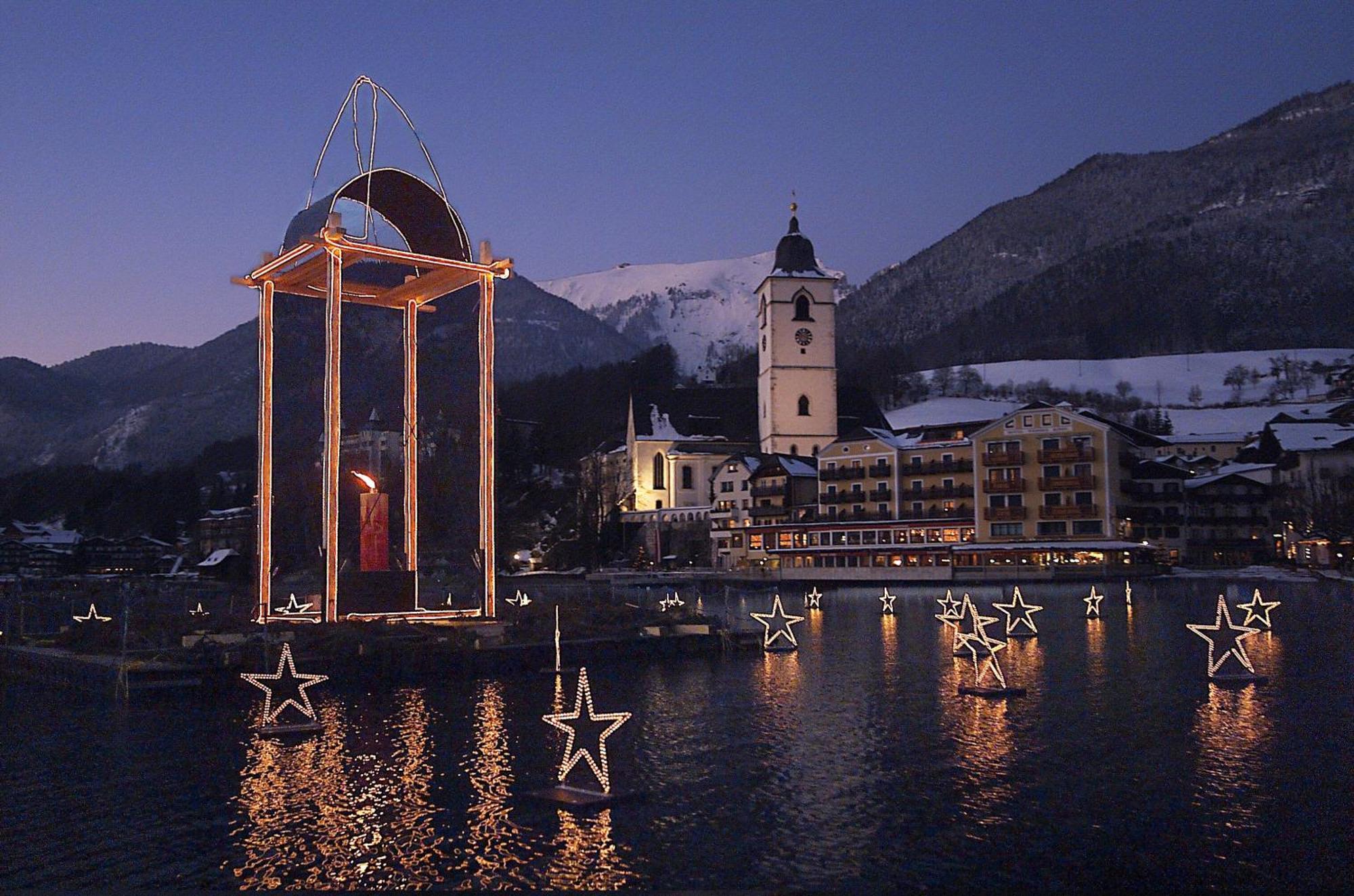 Aberseeblick Pension Ellmauer Saint Wolfgang Esterno foto